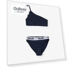 Купальник раздельный асимметричный синий Gulliver (158-164)