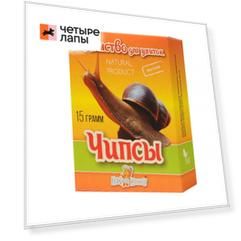 Аквакулинар Лакомство для улиток Чипсы, 20 гр.