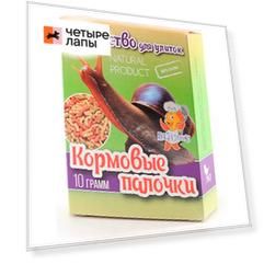 Аквакулинар Лакомство для улиток Кормовые палочки, 10 гр.