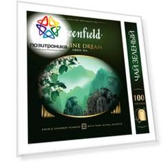 Чай Greenfield Jasmine Dream зеленый жасмин 100пак. карт/уп. (0586-09)