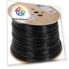 Кабель сетевой Ningbo, cat5E, 4 пары, 305м черный