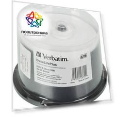 Диск DVD-R Verbatim 4.7Gb 16x (cake box 50шт) (43755)