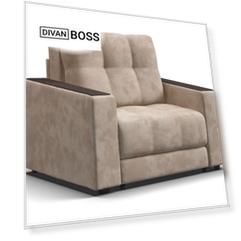 Кресло-кровать BOSS 2.0 велюр Alkantara пепел