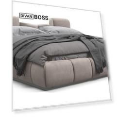 Кровать BOSS DREAM 160 велюр Monolit латте