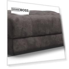 Пуф BOSS XL велюр серый
