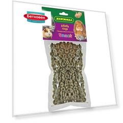 Лакомство для грызунов ZOOFORMULA Люцерновые колечки Alfalfa rings 100г