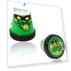 Лизун Slime «Ninja», зеленый, светится в темноте