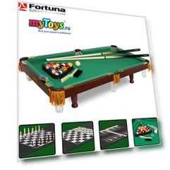 Бильярдный стол Fortuna Пул 3 фута, 4 в 1  с комплектом аксессуаров, Fortuna