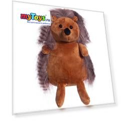 Мягкая игрушка ABtoys "Пушистики" Ежик, 21 см