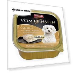 Animonda Vom Feinsten Adult Меню для гурманов с курицей, йогуртом и овсяными хлопьями - 0,15 кг х 22 шт