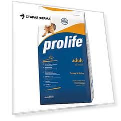Prolife Dog Adult сухой корм для собак с индейкой и ячменем - 3 кг