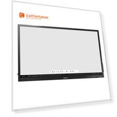 Панель Samsung QB75N-W "R", 75", черный [lh75qbnwlgc/ci]