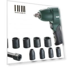 Пневмогайковерт Metabo DSSW 360 Set 1/2" +10 головок кейс 604118500