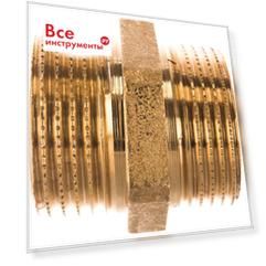 Равнопроходной ниппель 1" латунь