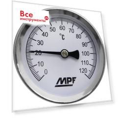 Биметаллический погружной термоманометр mpf 1/2", 120°c ис.161753