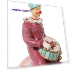 Елочная игрушка ShiShi Клоун на Мяче 46255 12 см 1 шт.