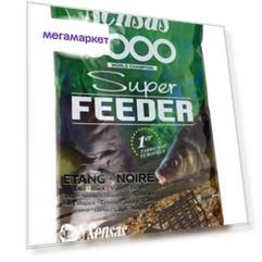 Прикормка Sensas 3000 Super Feeder Lake Black 1000 г, натуральный