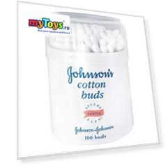Ватные палочки 100 шт, Johnson`s baby, 100 шт