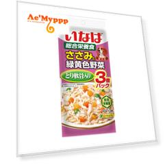 INABA Влажный корм для собак в желе, куриное филе с овощами и куриными хрящами