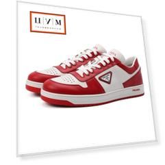 Кожаные кеды Prada