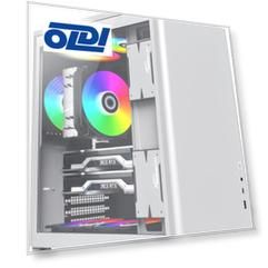 Компьютерный корпус, без блока питания ATX/ Gamemax Spark Pro Full White ATX case, white, w/o PSU, w/1xUSB3.0+1xType-C, 1xCombo Audio