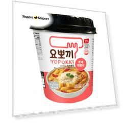 Rosé Topokki Топокки с соусом Розé (рисовые палочки с соусом) стакан 120 г