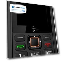 Мобильный телефон Fplus R240 Black-orange 2.4'' 240*320, 2500mAh, 0,08 Mpix, BT, MicroSD, 2500mAh