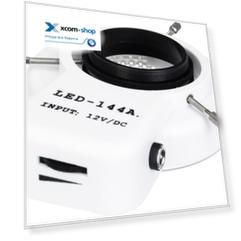 Осветитель Levenhuk 82235 кольцевой LED 144, с адаптером и резьбой