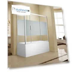 Боковая стенка Aquanet Practic 80x150 AE10-F-80H150U-CP стекло прозрачное, шелкография, профиль хром
