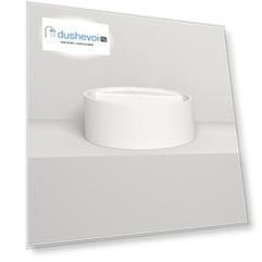 Раковина накладная Salini  Armonia Top 02 S-Stone 45 см 130126M из искусственного камня, белая матовая, без отверстия под смеси