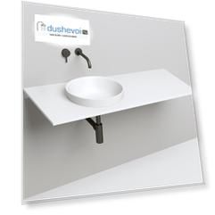 Раковина встраиваемая сверху Salini  Marea 03 S-Stone 42 см 1802203M из искусственного камня, матовая белая