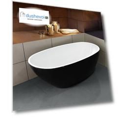 Ванна акриловая Esbano Sophia black 170x85