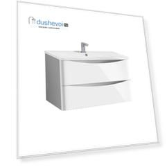Тумба под раковину Vincea Roberta 80 см 2 ящика L.White (белая эмаль) VMC-1R800LW