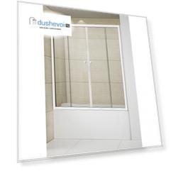 Шторка для ванн Cezares Relax  150x145 прозрачное, серый профиль