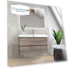 Мебель для ванной комнаты BelBagno Albano 80 см подвесная, 2 ящика, Pino Scania