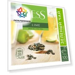 Чай Tess Lime зеленый цедра цитрусовых 100пак. карт/уп. (0920-09)