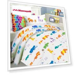 постельное белье детское MONA LIZA Kids Зоопарк бязь 1 нав.40х60см, арт.521017