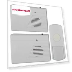 звонок ЭРА два динамика 6 мелодий IP44 2хАА белый