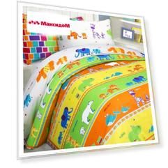 постельное белье 1,5сп MONA LIZA Kids Зоопарк бязь 1 нав.50х70 см, арт.501017