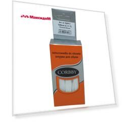 шнурки CORBBY 120см  хлопок плоские белые