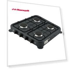 плитка газовая HOMESTAR HS-1204 4 конфорки черная