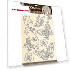 наклейка ROOMDECOR Бабочки ажурные 30х42см, арт.POA 5802