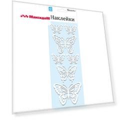 наклейка ROOMDECOR Мерцающие бабочки 10х25см, арт.RKA 7404