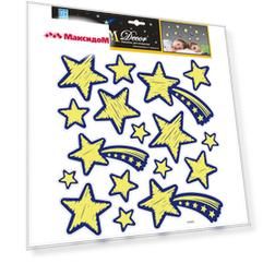 наклейка ROOMDECOR Звезды с кометами 30,5х31,5см, арт.REA 4502