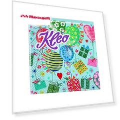 салфетки KLEO День рождения Голубые 3-слойные 33х33см 20шт