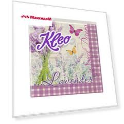 салфетки KLEO Лаванда 3-слойные 33х33см 20шт