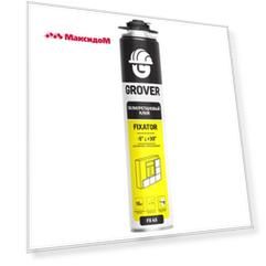 клей-пена GROVER FX45 для теплоизоляции всесезонная 750мл, арт.4630042541306
