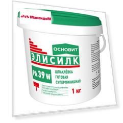 шпатлевка готовая ОСНОВИТ Элисилк РА39W суперфинишная 1кг, арт.86654
