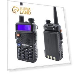 Радиостанция Baofeng UV-5R (8W), 400-470 МГц, 7.4 В, 8 Вт, 128 каналов, до 2 км, черная