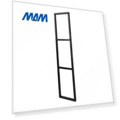 Металлокаркас-рамка для полок 1100x250мм черный (RAL 9005, муар) (MF.02.1100x250.BLC)
